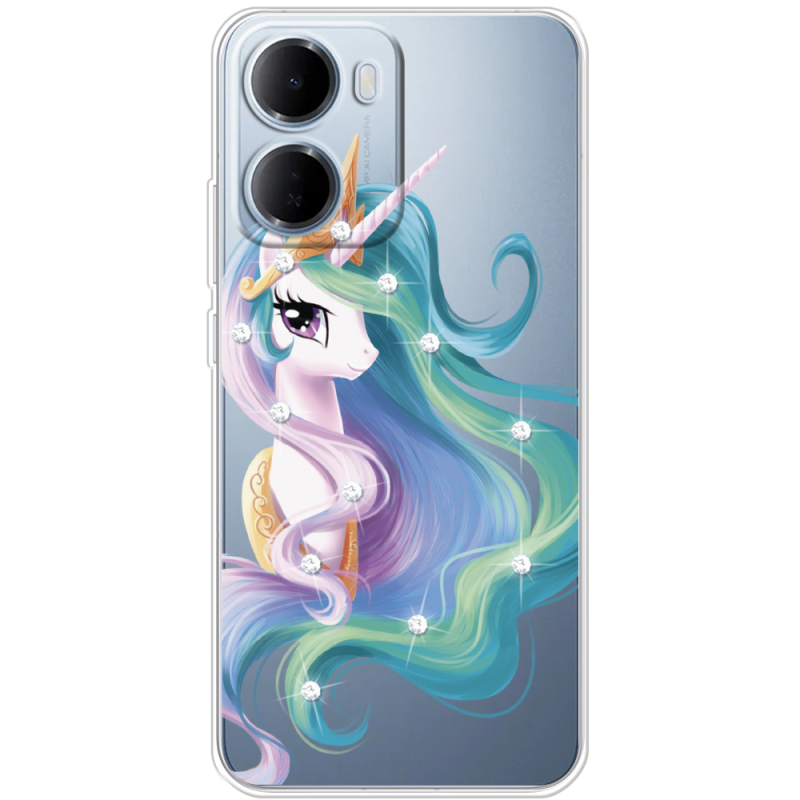 Чохол зі стразами Xiaomi Redmi 15A Unicorn Queen