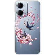 Чохол зі стразами Xiaomi Redmi 15A Swallows and Bloom