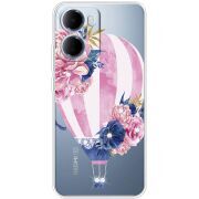 Чохол зі стразами Xiaomi Redmi 15A Pink Air Baloon