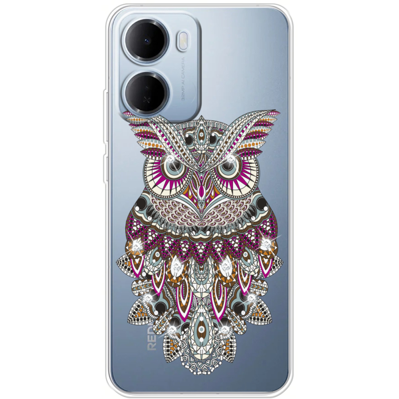 Чохол зі стразами Xiaomi Redmi 15A Owl