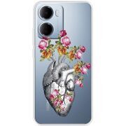 Чохол зі стразами Xiaomi Redmi 15A Heart
