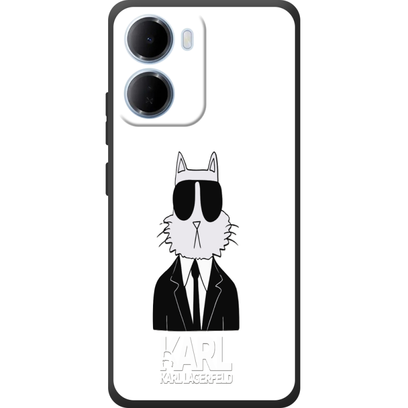 Чорний чохол BoxFace Xiaomi Redmi 15A Cat in Black