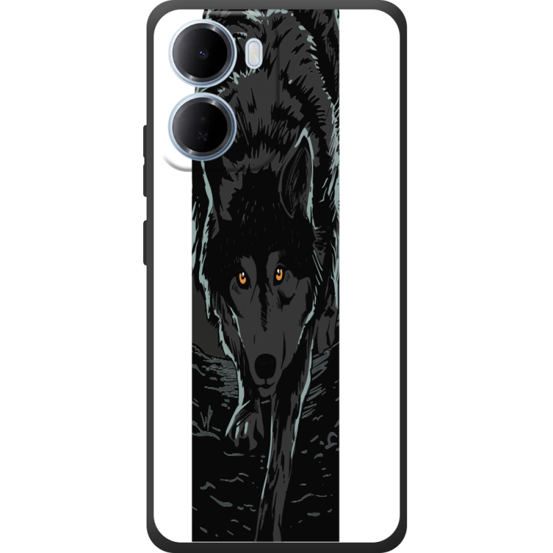 Чорний чохол BoxFace Xiaomi Redmi 15A Wolf