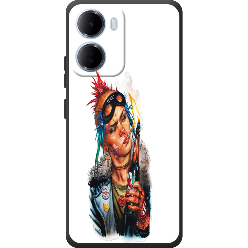 Чорний чохол BoxFace Xiaomi Redmi 15A Tanker Girl