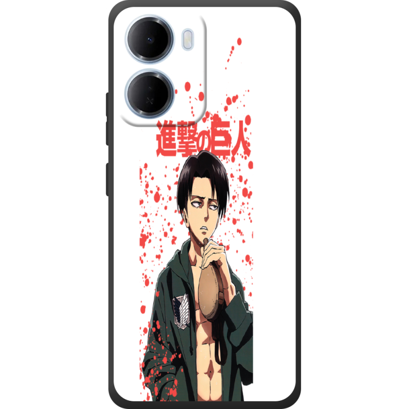 Чорний чохол BoxFace Xiaomi Redmi 15A Атака Титанов Леви