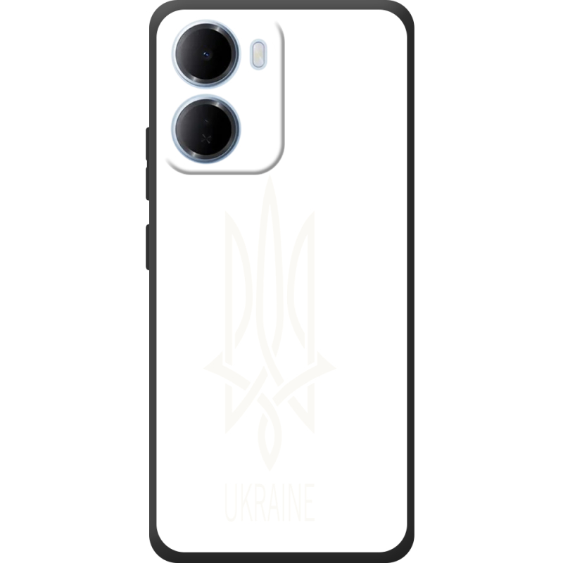 Чорний чохол BoxFace Xiaomi Redmi 15A Тризуб монограмма ukraine