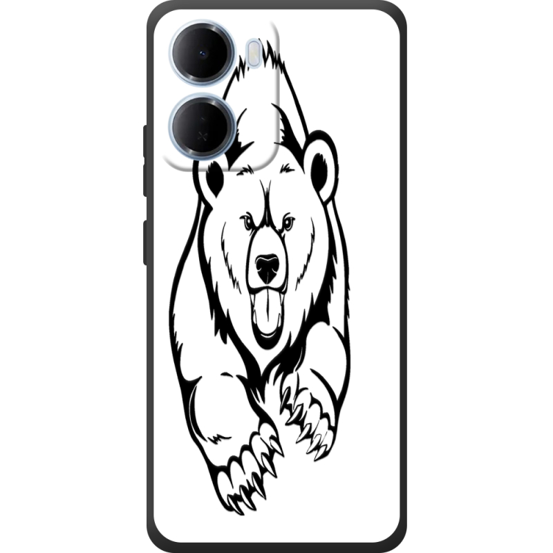 Чорний чохол BoxFace Xiaomi Redmi 15A Grizzly Bear