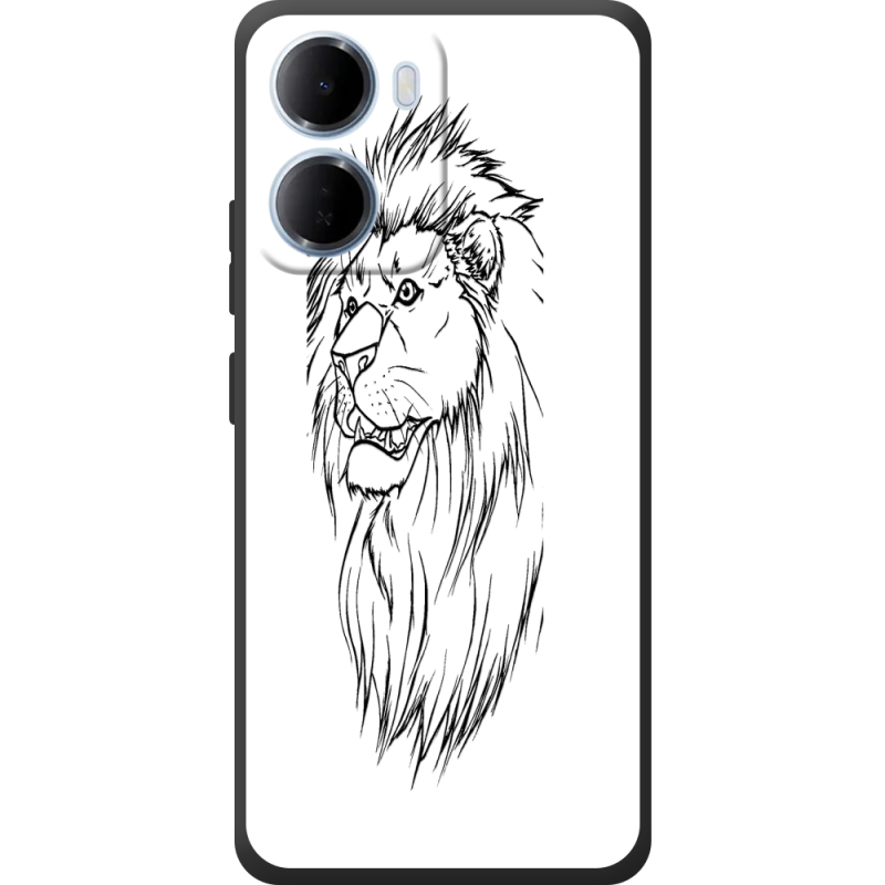 Чорний чохол BoxFace Xiaomi Redmi 15A Lion