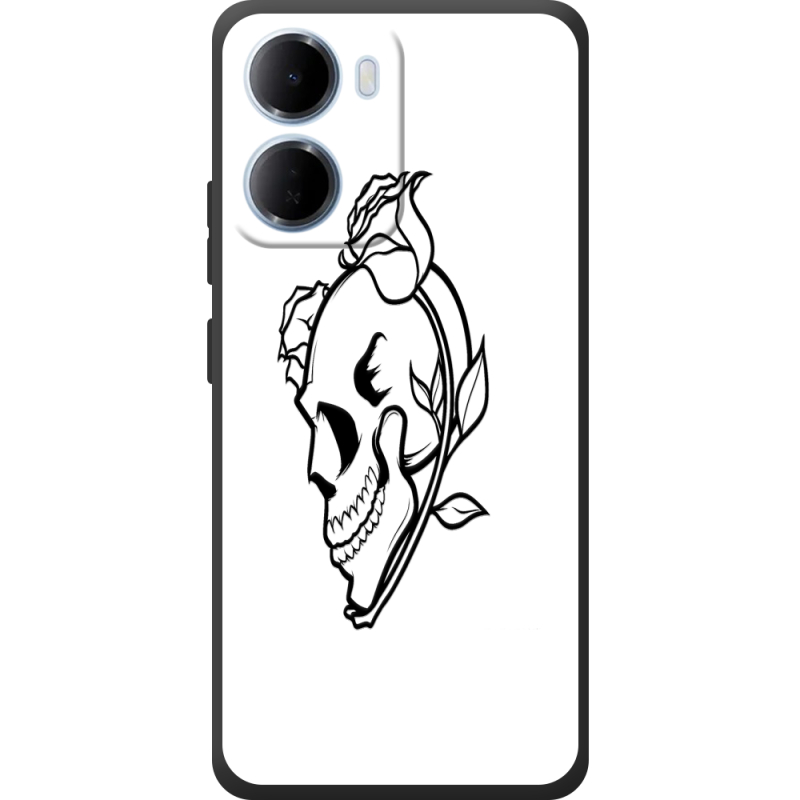 Чорний чохол BoxFace Xiaomi Redmi 15A Skull and Roses