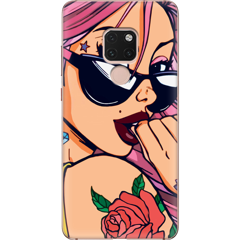 Чехол Uprint Huawei Mate 20 Pink Girl