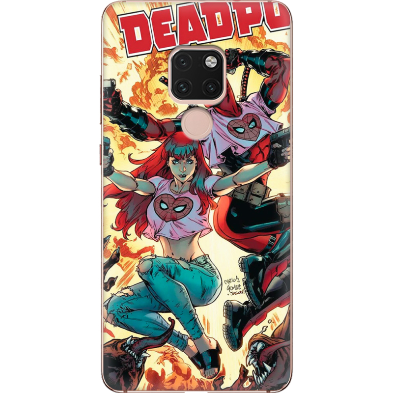 Чехол Uprint Huawei Mate 20 Deadpool and Mary Jane