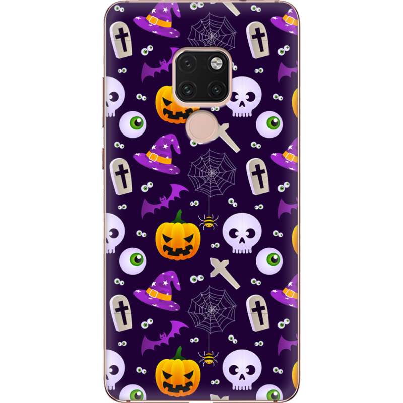 Чехол Uprint Huawei Mate 20 Halloween Purple Mood