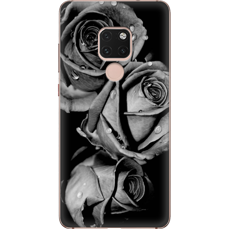 Чехол Uprint Huawei Mate 20 Black and White Roses