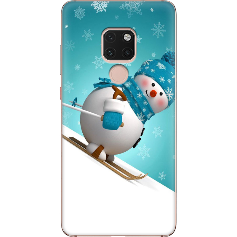 Чехол Uprint Huawei Mate 20 Skier Snowman