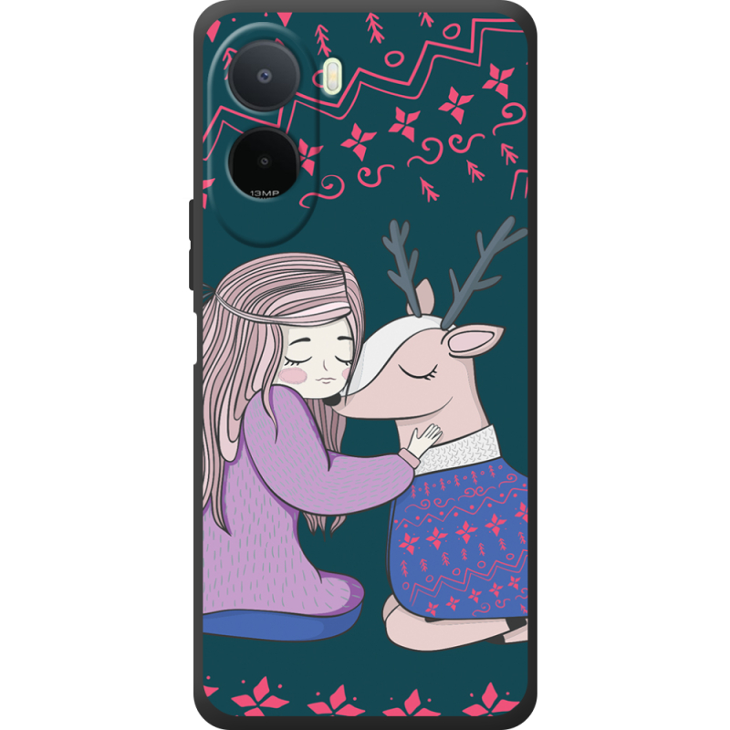 Чохол BoxFace Poco M7 4G 169 mm Girl and deer
