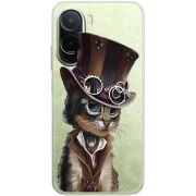 Прозорий чохол BoxFace Poco M7 4G 169 mm Steampunk Cat