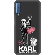 Черный чехол Uprint Samsung A750 Galaxy A7 2018 For Karl