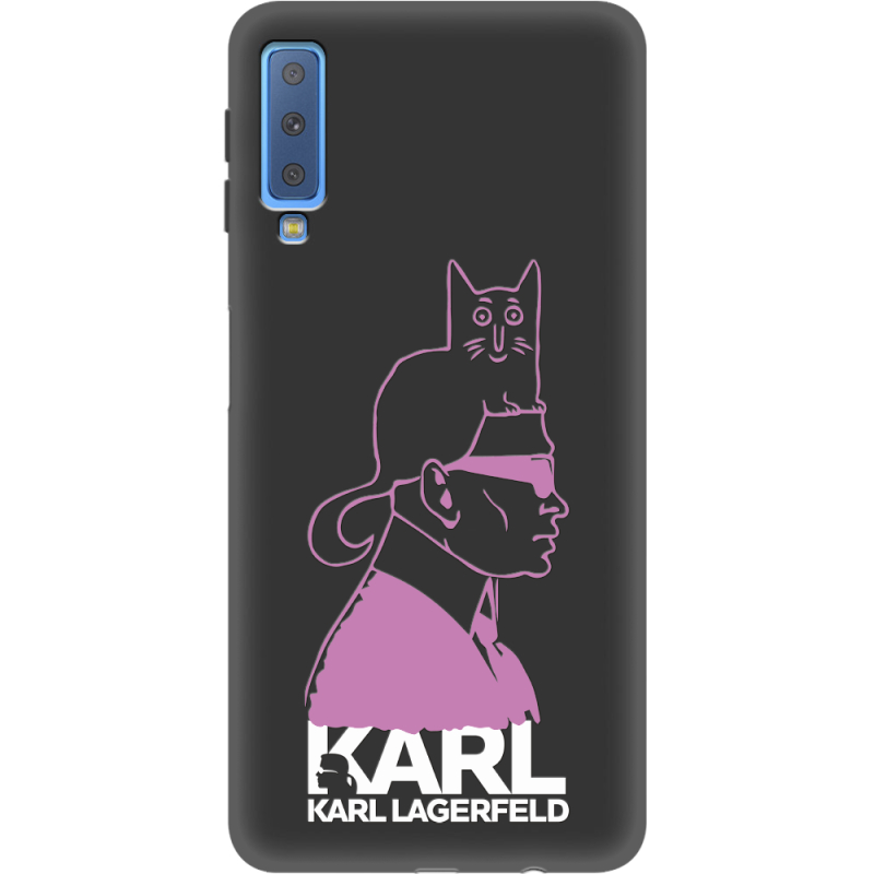 Черный чехол Uprint Samsung A750 Galaxy A7 2018 Pink Karl