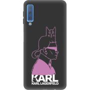 Черный чехол Uprint Samsung A750 Galaxy A7 2018 Pink Karl