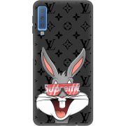 Черный чехол Uprint Samsung A750 Galaxy A7 2018 looney bunny