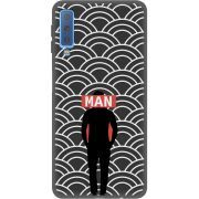 Черный чехол Uprint Samsung A750 Galaxy A7 2018 Man Pattern