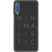 Черный чехол Uprint Samsung A750 Galaxy A7 2018 Minimalistic