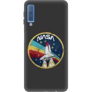 Черный чехол Uprint Samsung A750 Galaxy A7 2018 NASA