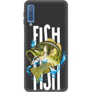Черный чехол Uprint Samsung A750 Galaxy A7 2018 Fish