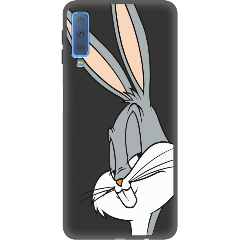 Черный чехол Uprint Samsung A750 Galaxy A7 2018 Lucky Rabbit