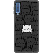 Черный чехол Uprint Samsung A750 Galaxy A7 2018 