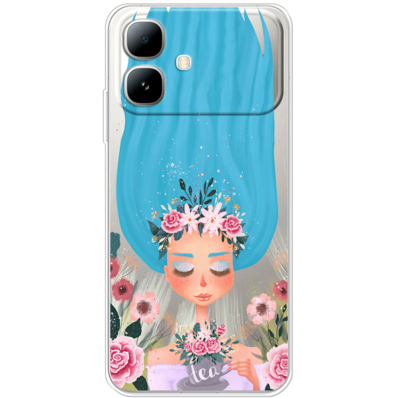 Прозорий чохол BoxFace Infinix Smart 20 Blue Hair