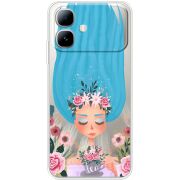Прозорий чохол BoxFace Infinix Smart 20 Blue Hair