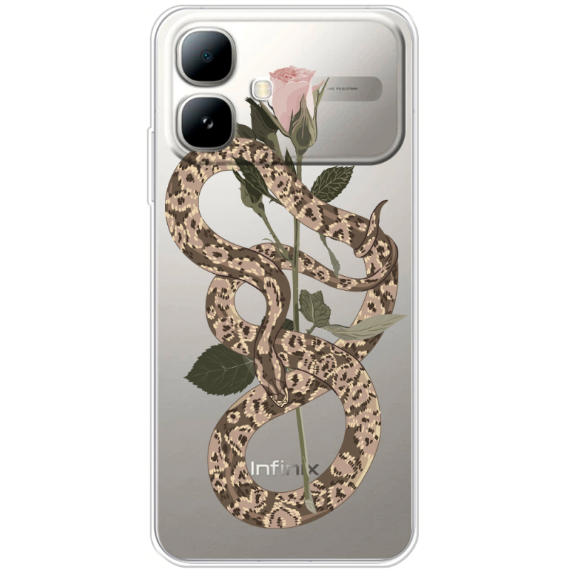 Прозорий чохол BoxFace Infinix Smart 20 Glamor Snake