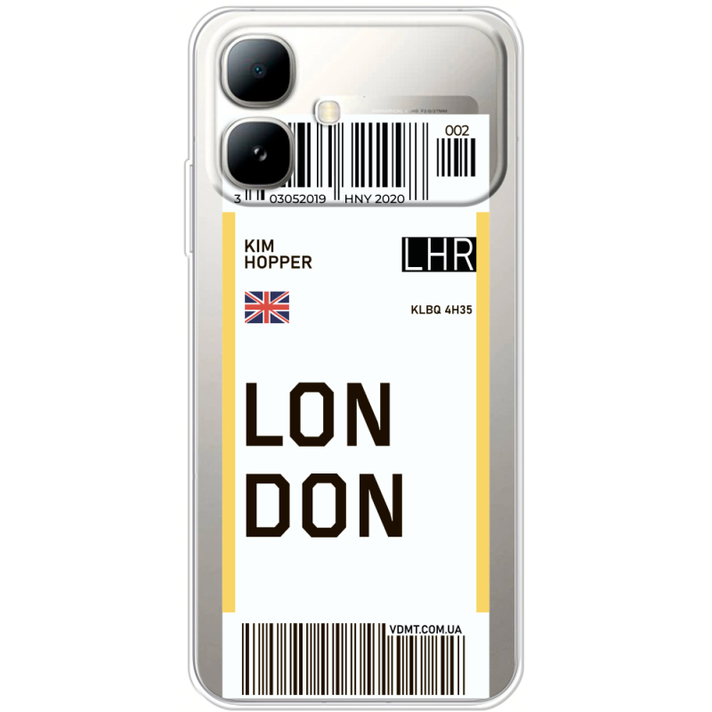 Прозорий чохол BoxFace Infinix Smart 20 Ticket London