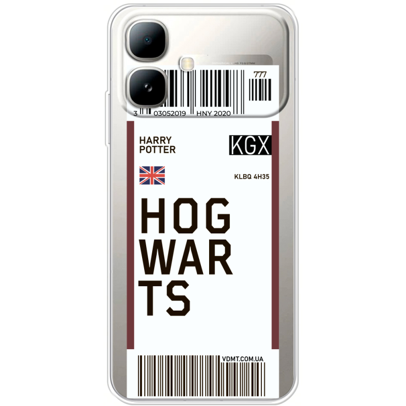 Прозорий чохол BoxFace Infinix Smart 20 Ticket Hogwarts