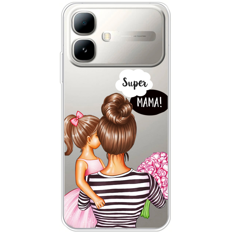 Прозорий чохол BoxFace Infinix Smart 20 Super Mama and Daughter