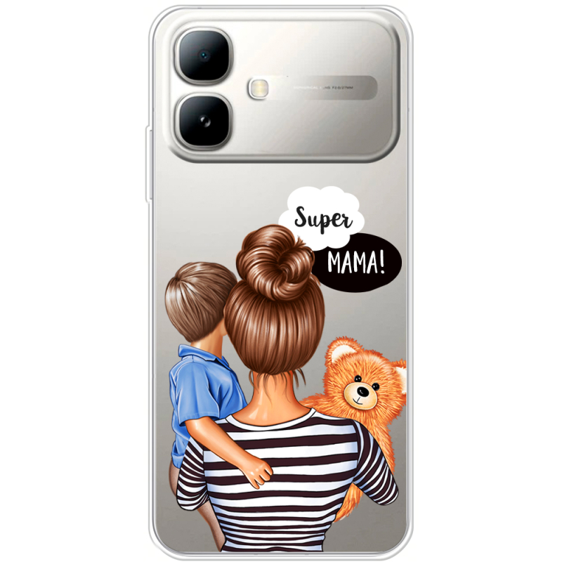 Прозорий чохол BoxFace Infinix Smart 20 Super Mama and Son