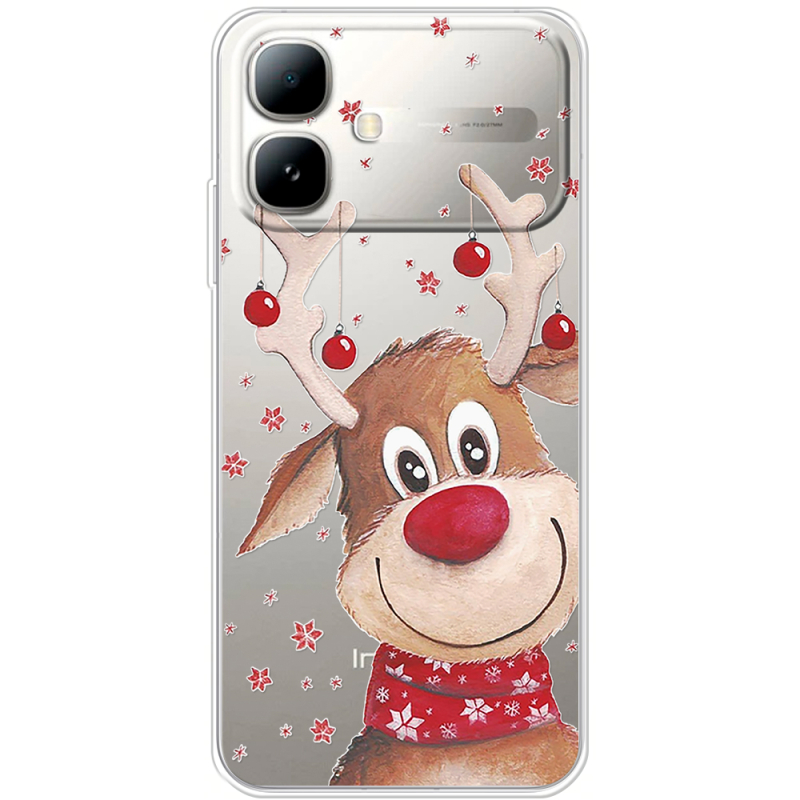 Прозорий чохол BoxFace Infinix Smart 20 Winter Deer