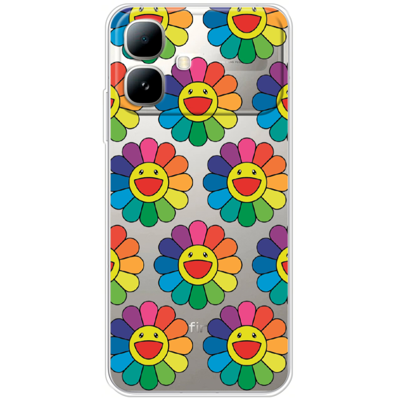 Прозорий чохол BoxFace Infinix Smart 20 Hippie Flowers