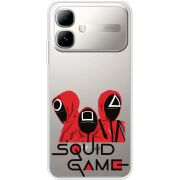 Прозорий чохол BoxFace Infinix Smart 20 siquid game люди в красном