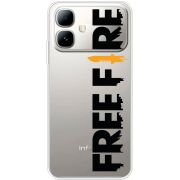 Прозорий чохол BoxFace Infinix Smart 20 Free Fire Black Logo