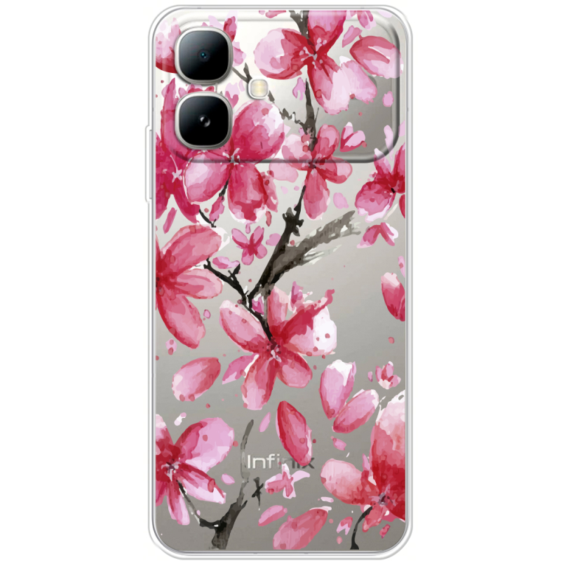 Прозорий чохол BoxFace Infinix Smart 20 Pink Magnolia
