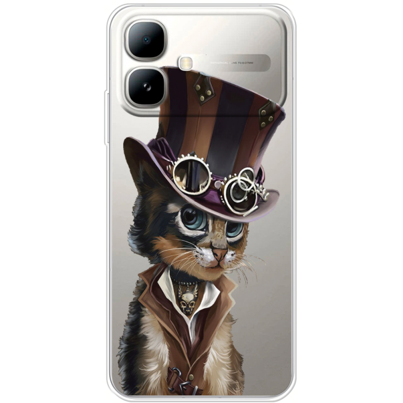 Прозорий чохол BoxFace Infinix Smart 20 Steampunk Cat