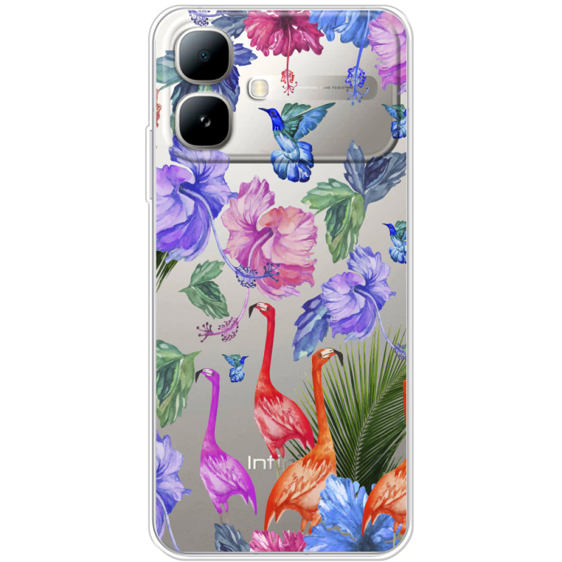 Прозорий чохол BoxFace Infinix Smart 20 Flamingo
