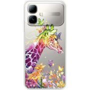Прозорий чохол BoxFace Infinix Smart 20 Colorful Giraffe