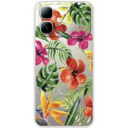 Прозорий чохол BoxFace Infinix Smart 20 Tropical Flowers