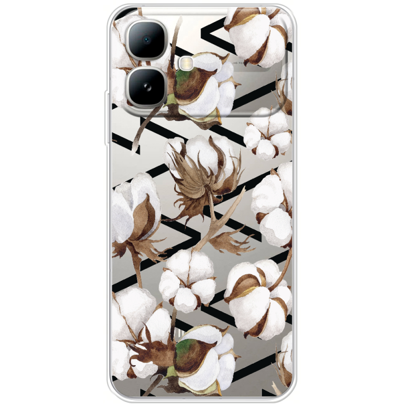 Прозорий чохол BoxFace Infinix Smart 20 Cotton flowers