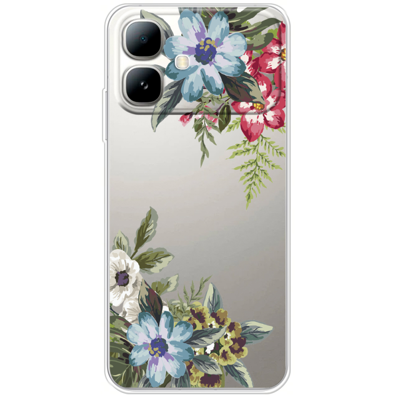 Прозорий чохол BoxFace Infinix Smart 20 Floral