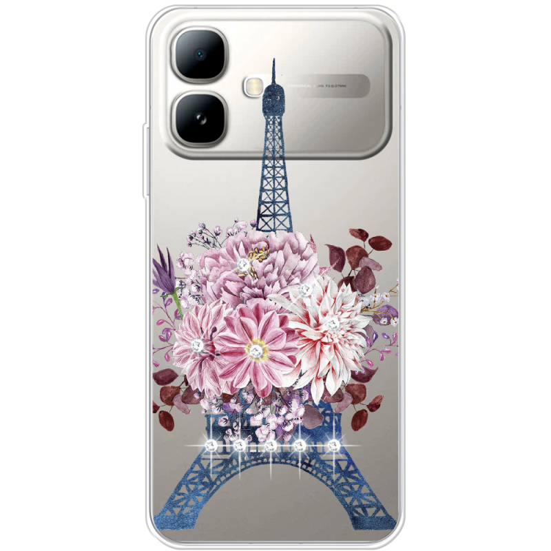 Чохол зі стразами Infinix Smart 20 Eiffel Tower