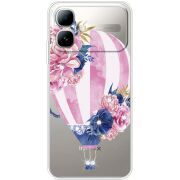 Чохол зі стразами Infinix Smart 20 Pink Air Baloon